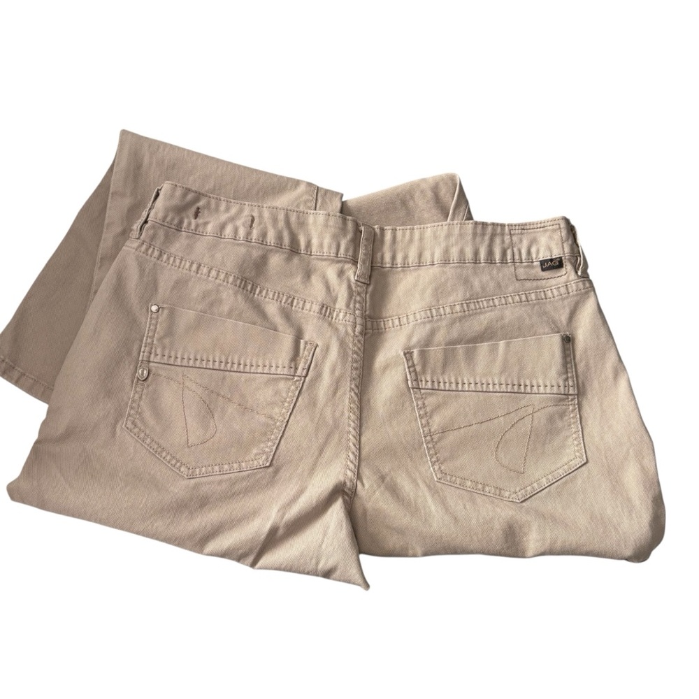JAG JEANS Low-Rise Straight Leg Jeans in Creamy Tan Size 12P -- CLOSET MUST HAVE - Picture 6 of 10